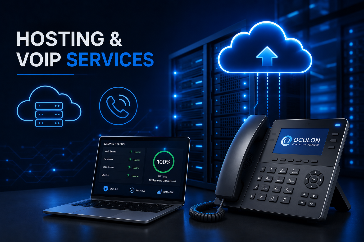 Hosting, VoIP, WordPress Hosting, Hosting Management, Hosting security, Cyber Security